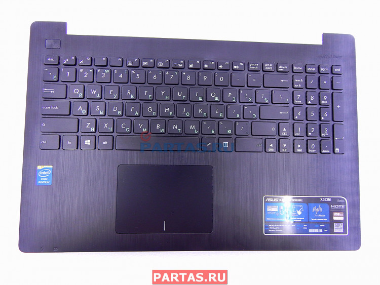 Топкейс с клавиатурой для ноутбука Asus X553MA 13NB04X1AP0711 ( X553MA-1A TOP CASE US SUB ASSY )