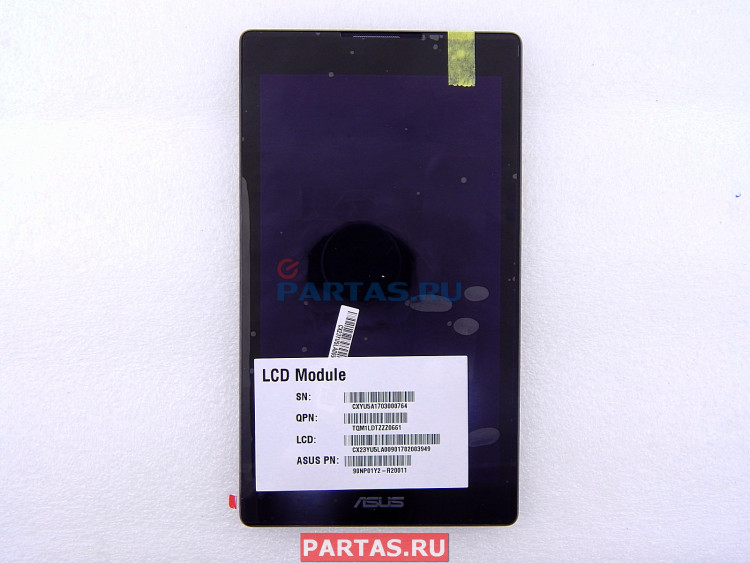 Дисплей с сенсором в сборе для планшета Asus ZenPad Z170CG 90NP01Y2-R20011 (Z170CG-1B LCD MOD)	
