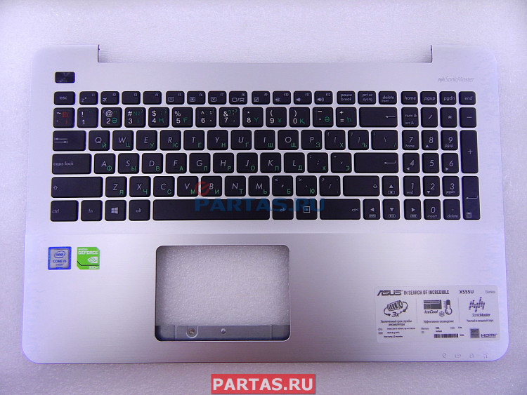 Топкейс с клавиатурой для ноутбука Asus X555LD 13NB0622AP0312 ( X555LD-1B TOPCASE SUB ASSY(US) )