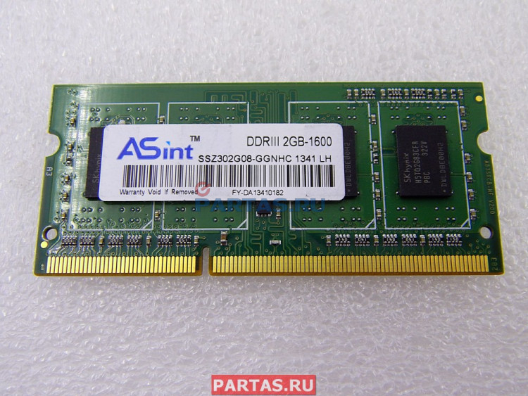 Оперативная память для ноутбука DDR3 1600 SO-DIM 2GB 204P SSZ302G08-GGNHC