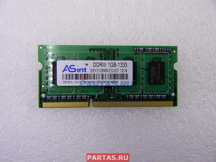 Оперативная память для ноутбука DDR3 1333 1GB 04G001617A81PM
