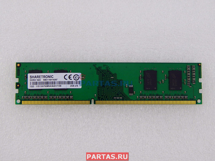 Оперативная память Sharetronic DDR3 1600 DIMM 2Gb SM311NH16IAF